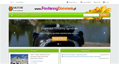 Desktop Screenshot of fontannydomowe.pl
